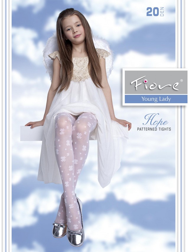 Hope - patterned kids tights - Easyfiore
