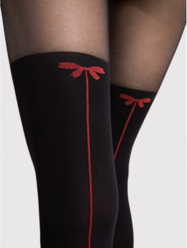 Canella - tights with seam and bows - Easyfiore