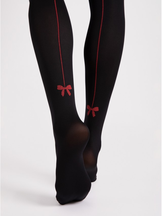 Canella - tights with seam and bows - Easyfiore