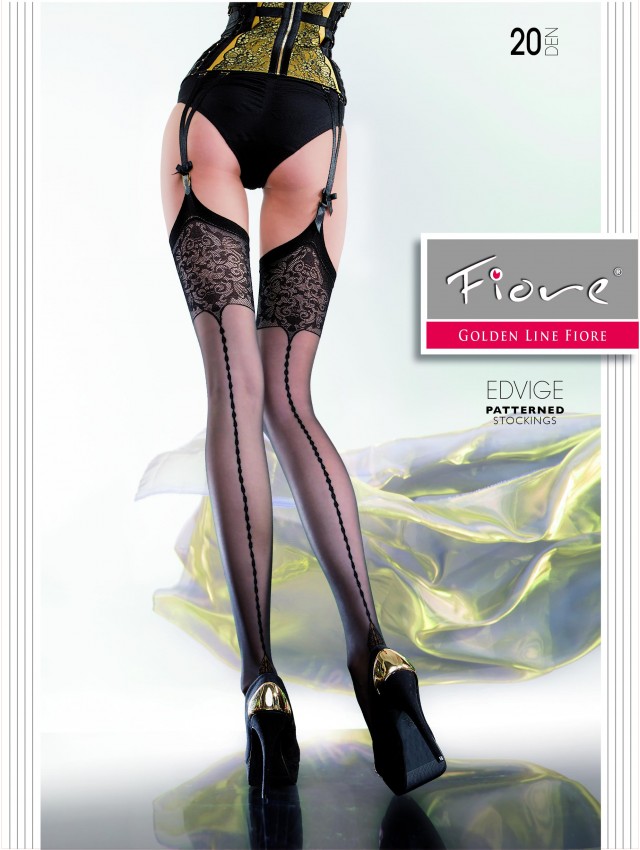 Edvige - seam & French heel stockings - Easyfiore